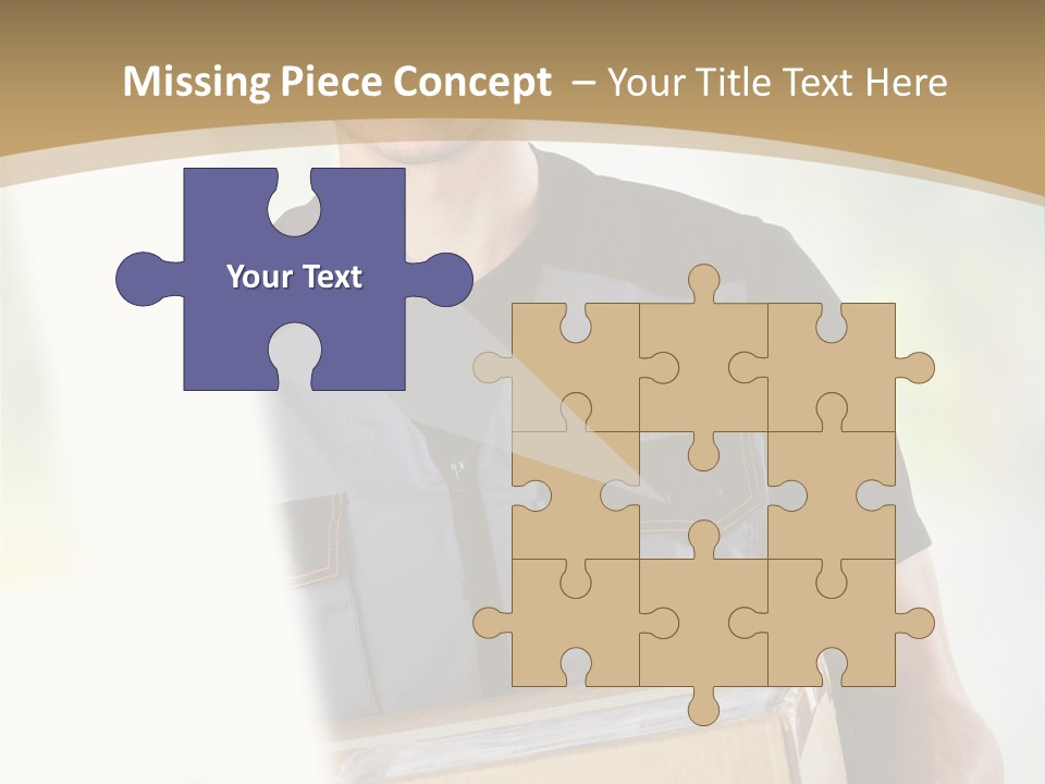 Cargo Blue Walking PowerPoint Template