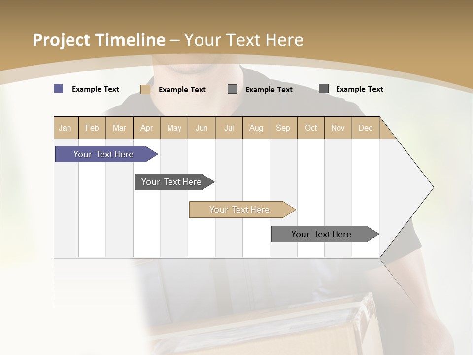Cargo Blue Walking PowerPoint Template