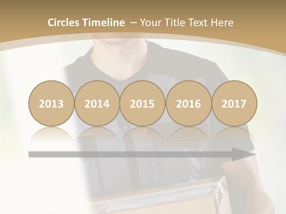 Cargo Blue Walking PowerPoint Template