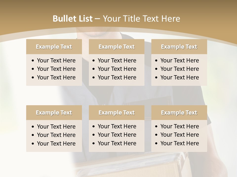 Cargo Blue Walking PowerPoint Template