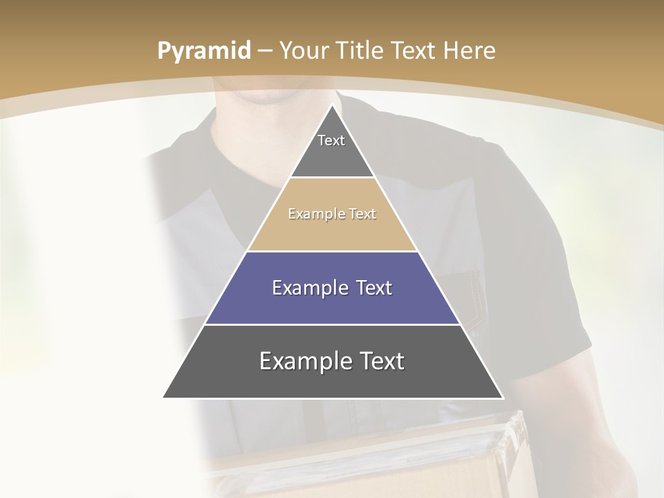 Cargo Blue Walking PowerPoint Template