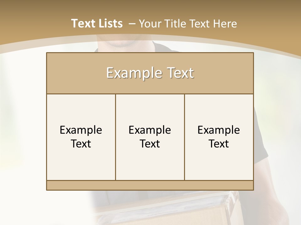 Cargo Blue Walking PowerPoint Template