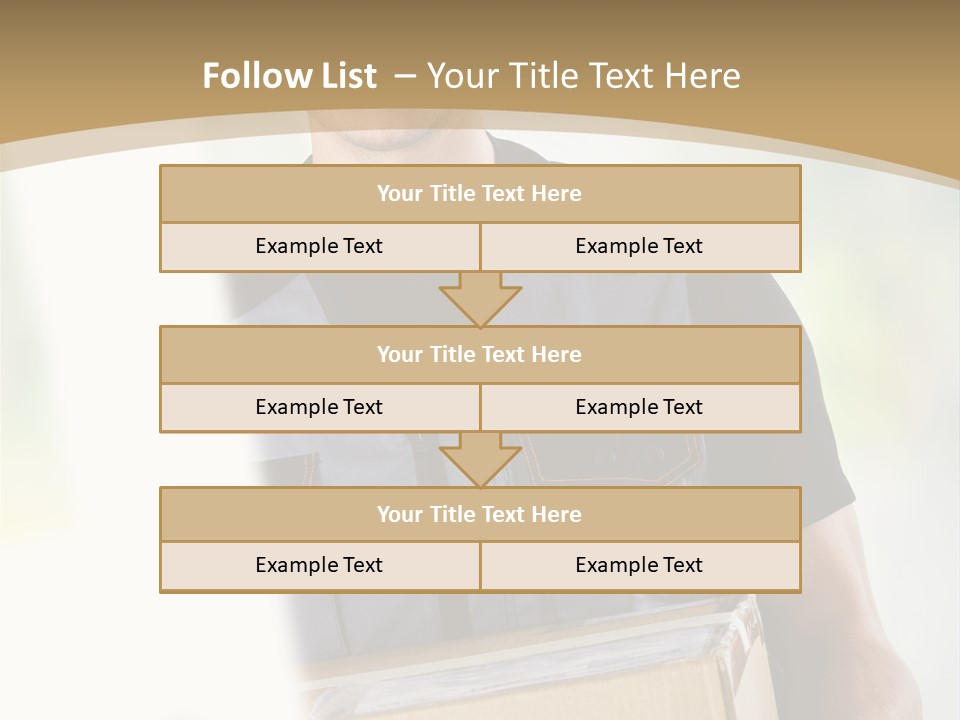 Cargo Blue Walking PowerPoint Template
