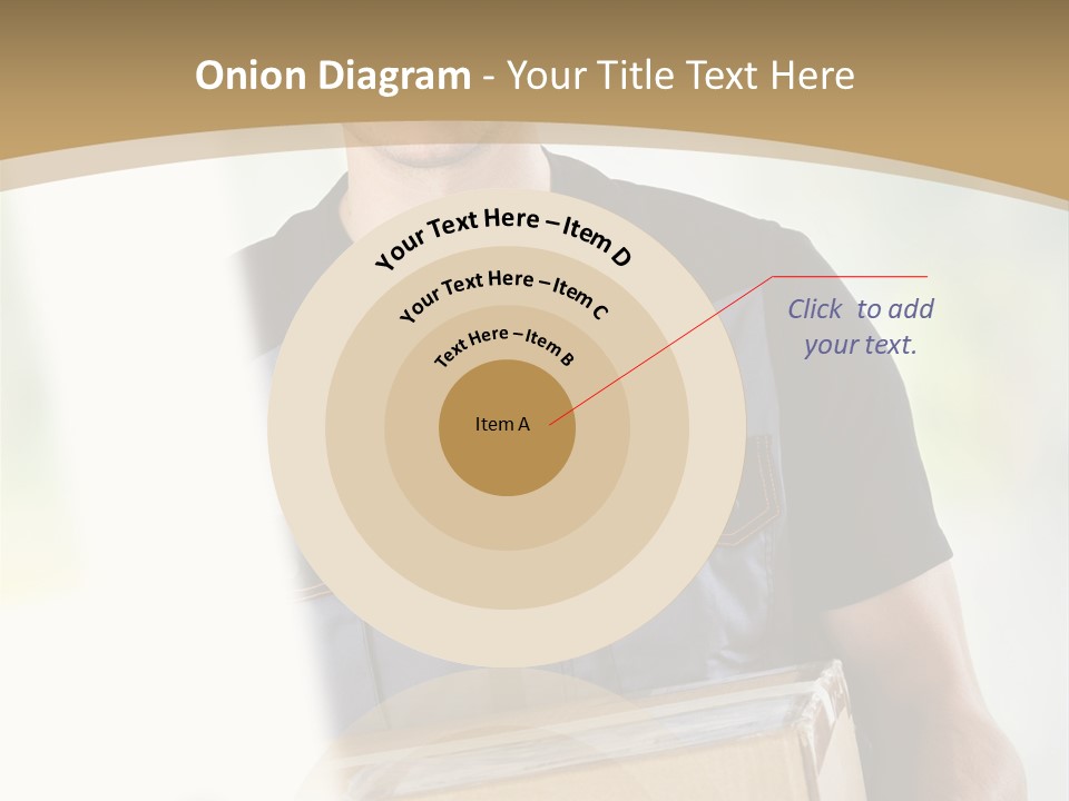 Cargo Blue Walking PowerPoint Template