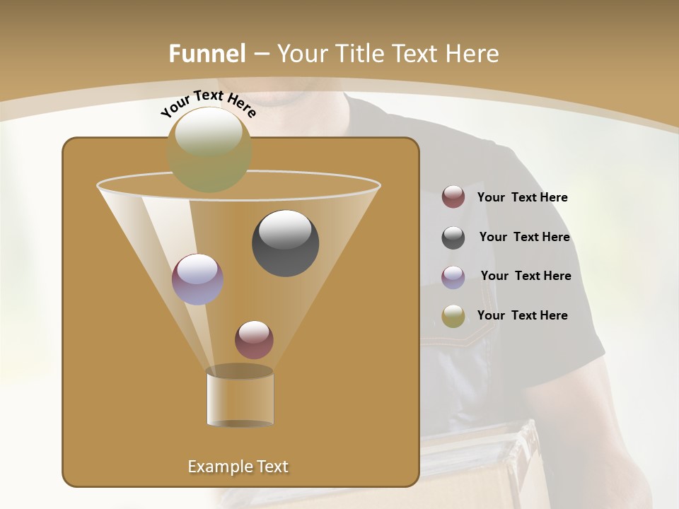 Cargo Blue Walking PowerPoint Template