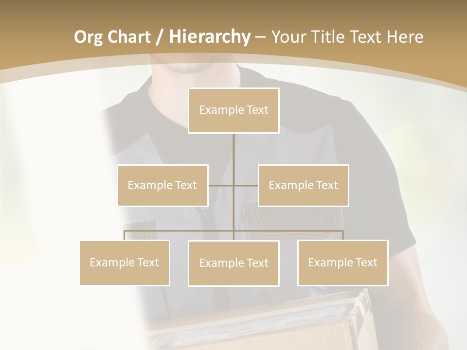 Cargo Blue Walking PowerPoint Template