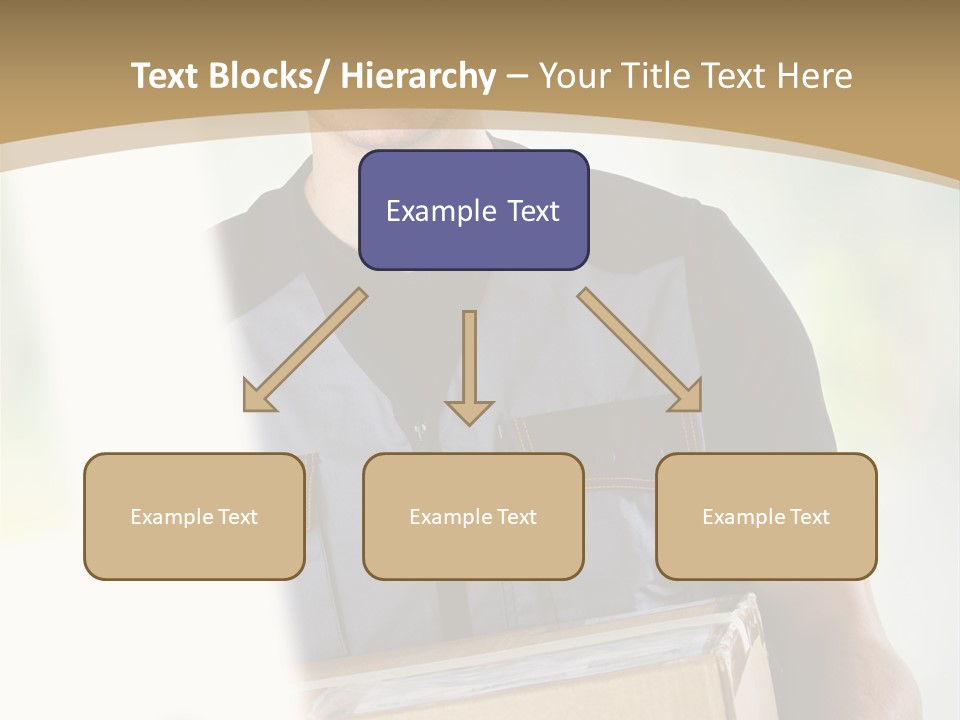 Cargo Blue Walking PowerPoint Template