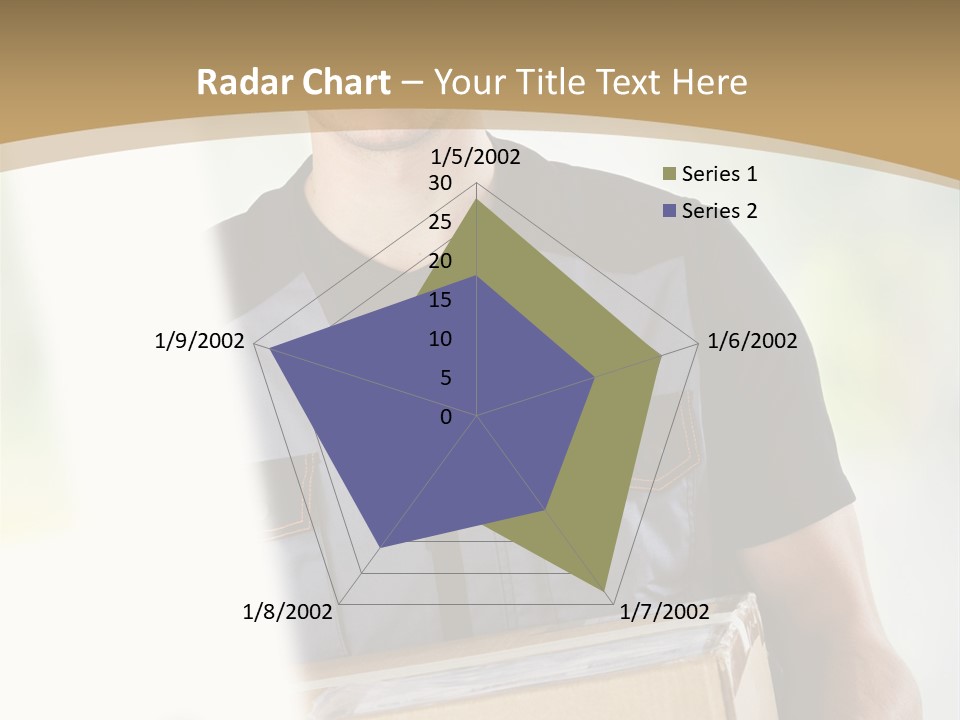 Cargo Blue Walking PowerPoint Template