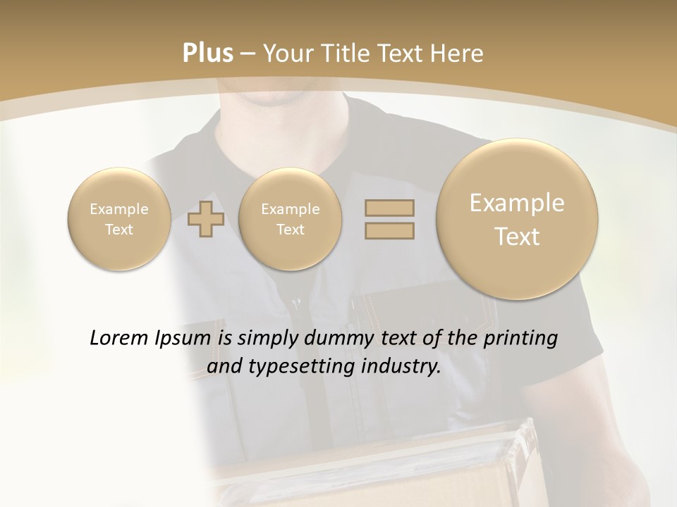 Cargo Blue Walking PowerPoint Template