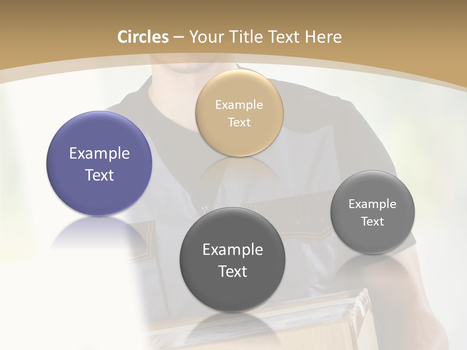 Cargo Blue Walking PowerPoint Template