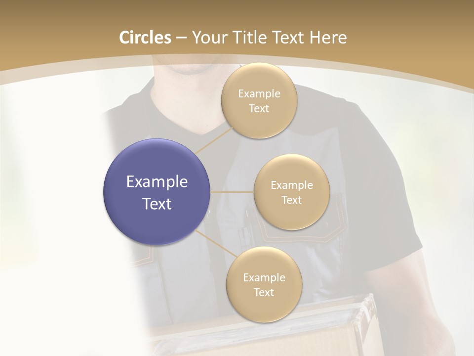 Cargo Blue Walking PowerPoint Template