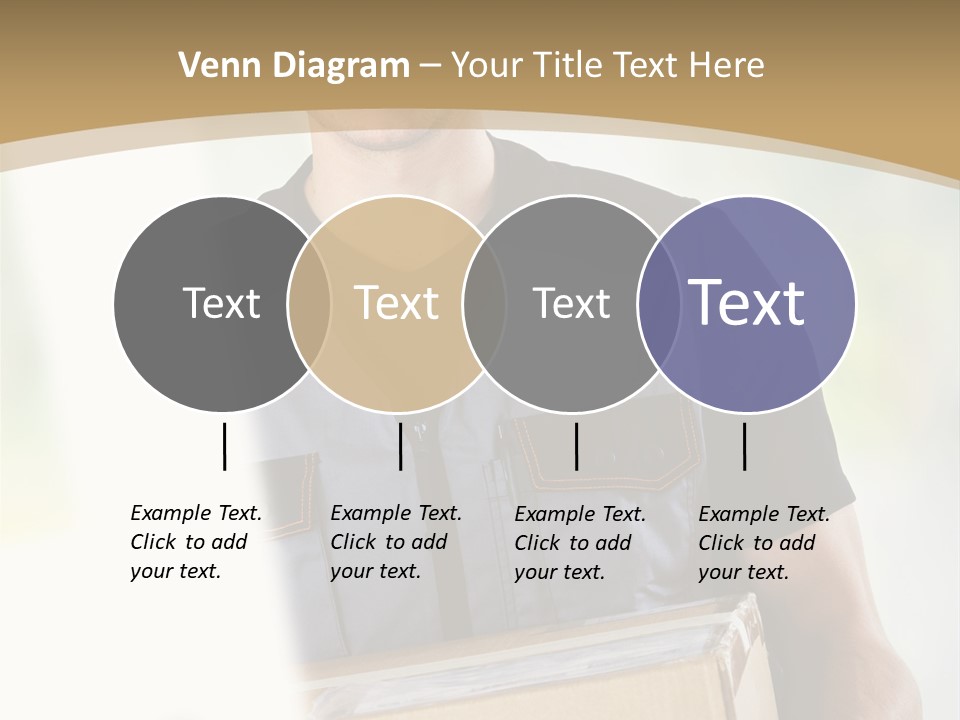 Cargo Blue Walking PowerPoint Template