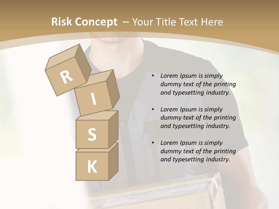 Cargo Blue Walking PowerPoint Template