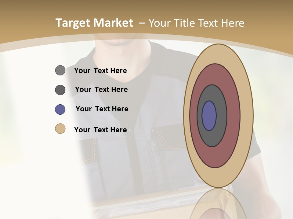 Cargo Blue Walking PowerPoint Template