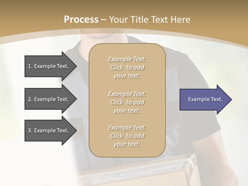 Cargo Blue Walking PowerPoint Template