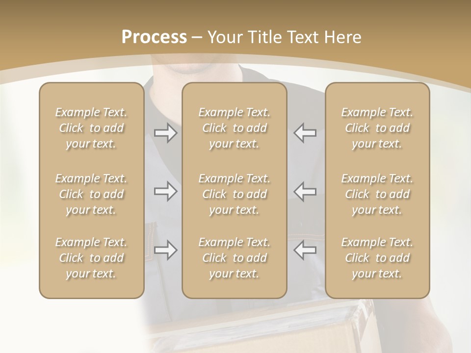Cargo Blue Walking PowerPoint Template