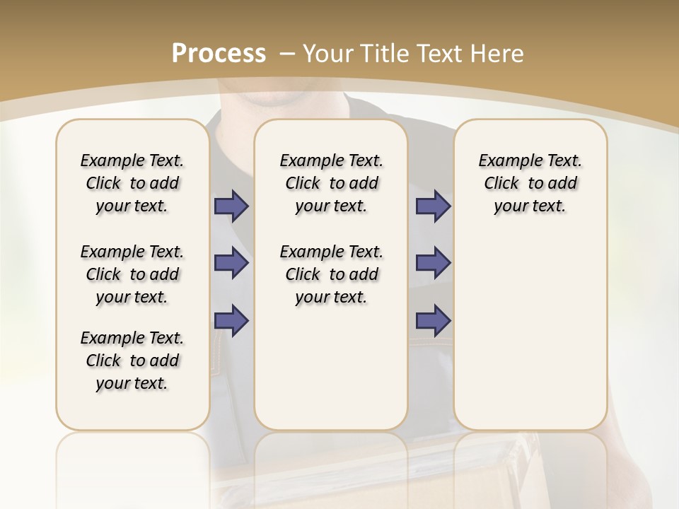 Cargo Blue Walking PowerPoint Template