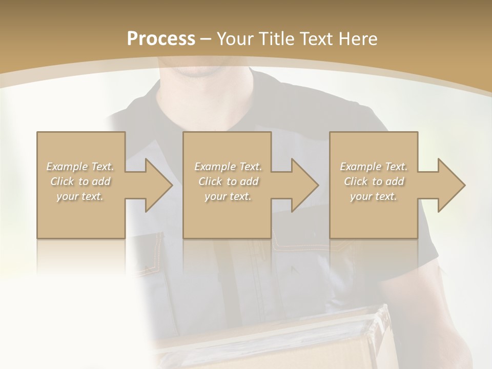 Cargo Blue Walking PowerPoint Template