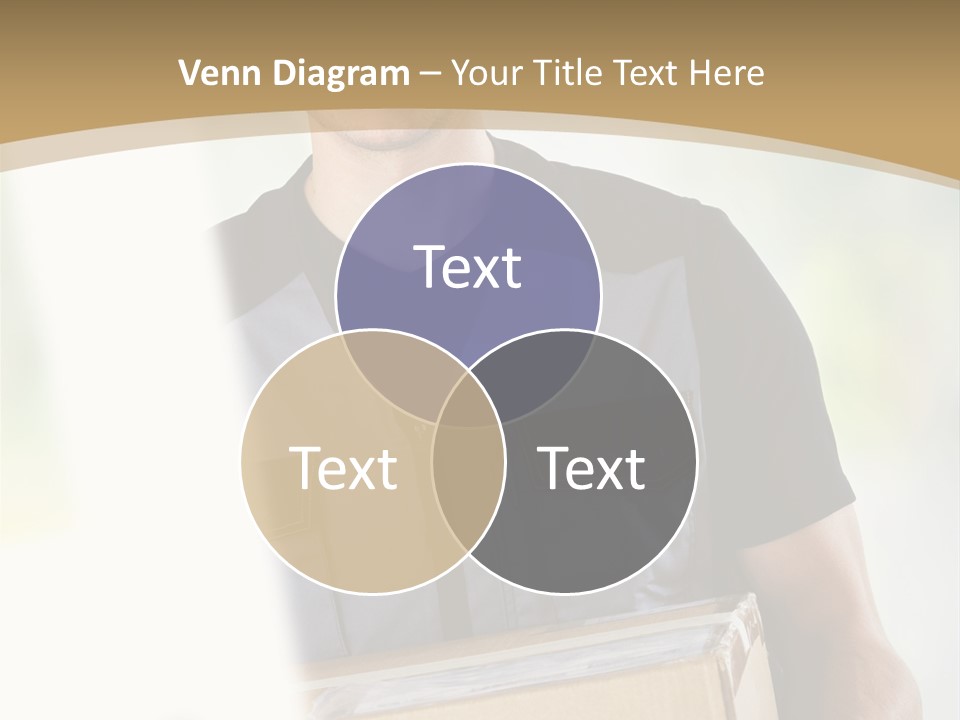 Cargo Blue Walking PowerPoint Template