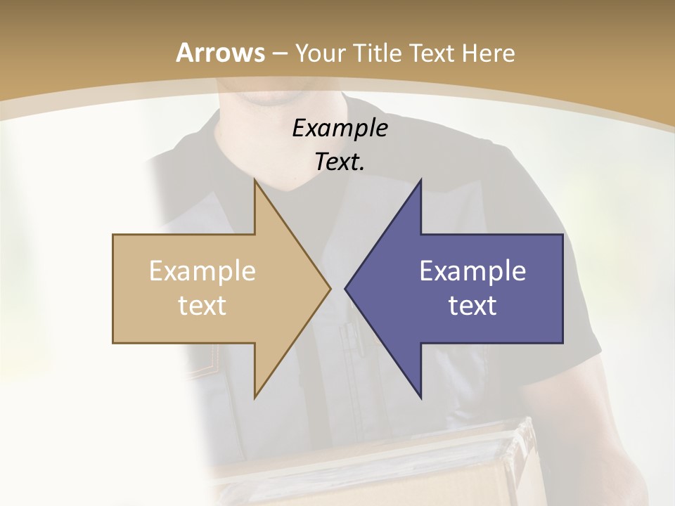 Cargo Blue Walking PowerPoint Template