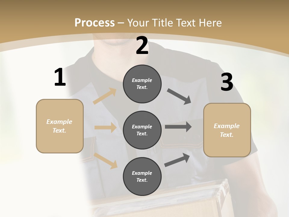 Cargo Blue Walking PowerPoint Template