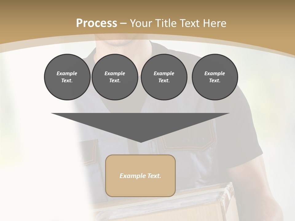 Cargo Blue Walking PowerPoint Template