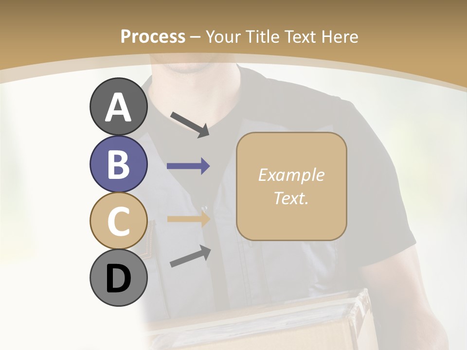 Cargo Blue Walking PowerPoint Template