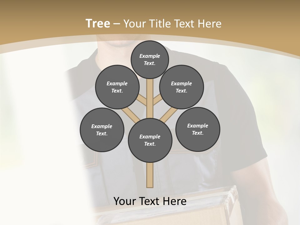 Cargo Blue Walking PowerPoint Template