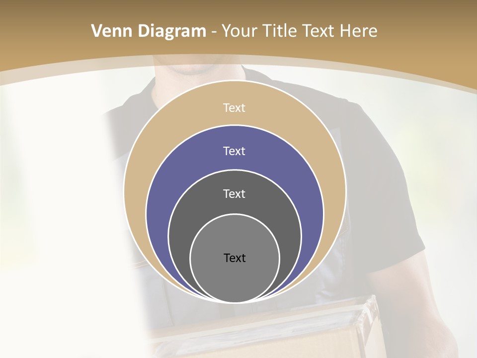 Cargo Blue Walking PowerPoint Template