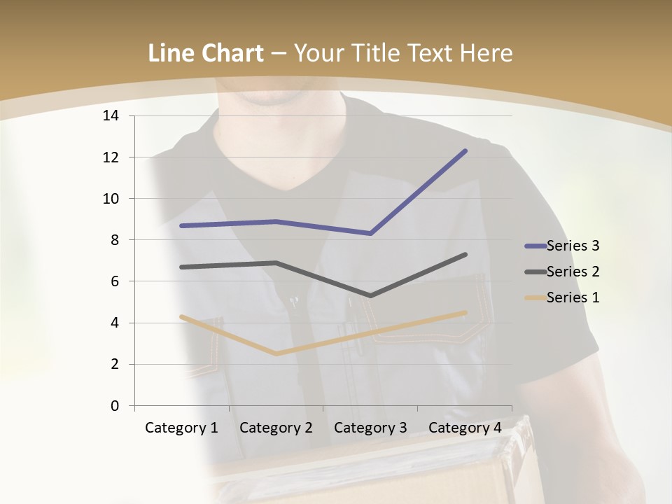 Cargo Blue Walking PowerPoint Template