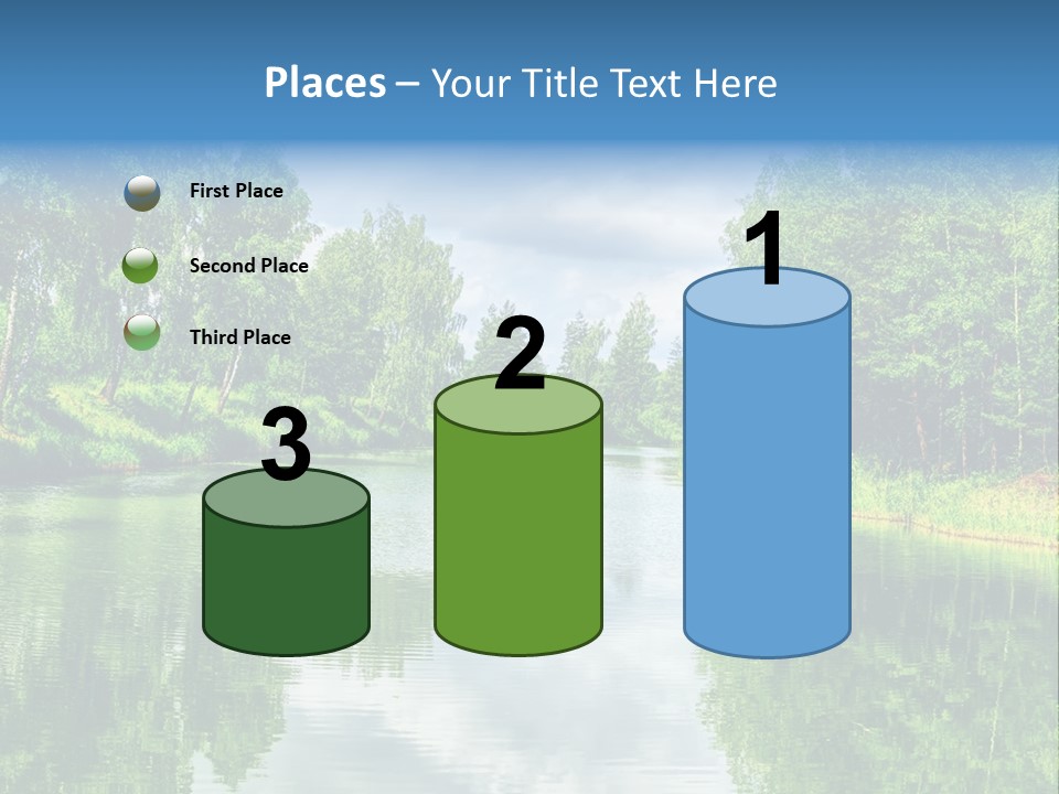 River Leaf Color PowerPoint Template