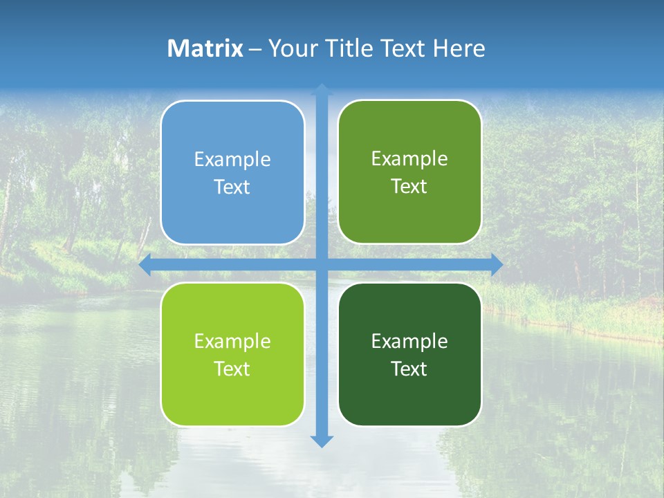 River Leaf Color PowerPoint Template