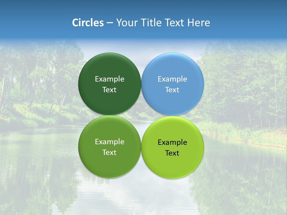 River Leaf Color PowerPoint Template