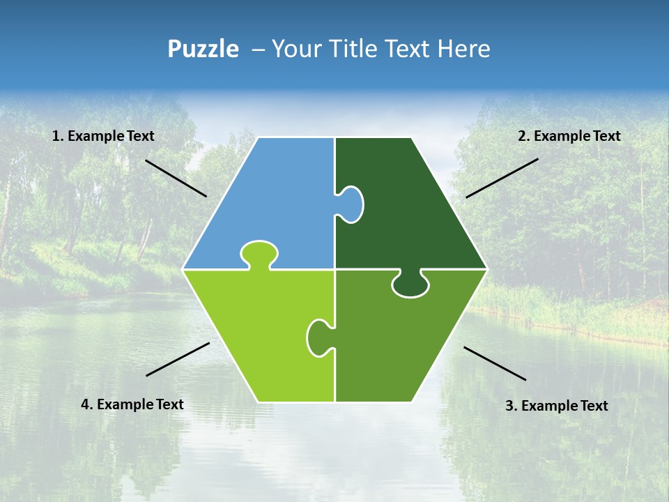 River Leaf Color PowerPoint Template