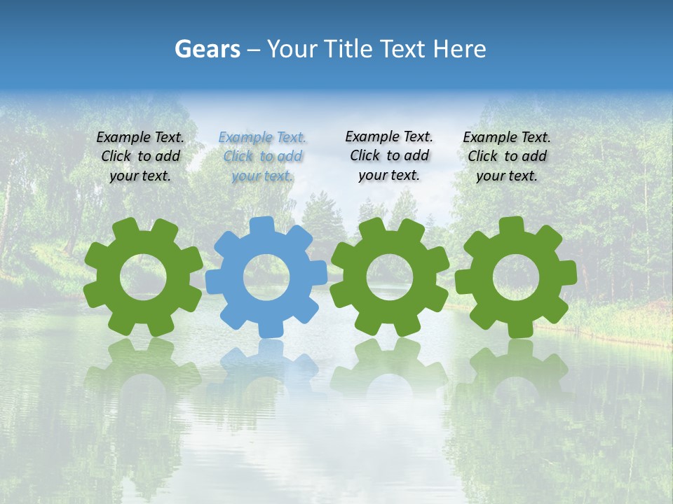 River Leaf Color PowerPoint Template