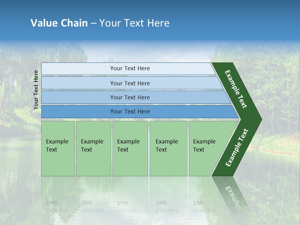 River Leaf Color PowerPoint Template