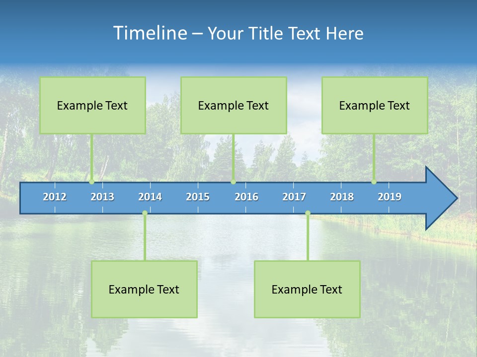 River Leaf Color PowerPoint Template