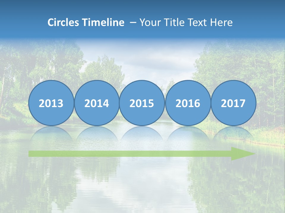 River Leaf Color PowerPoint Template