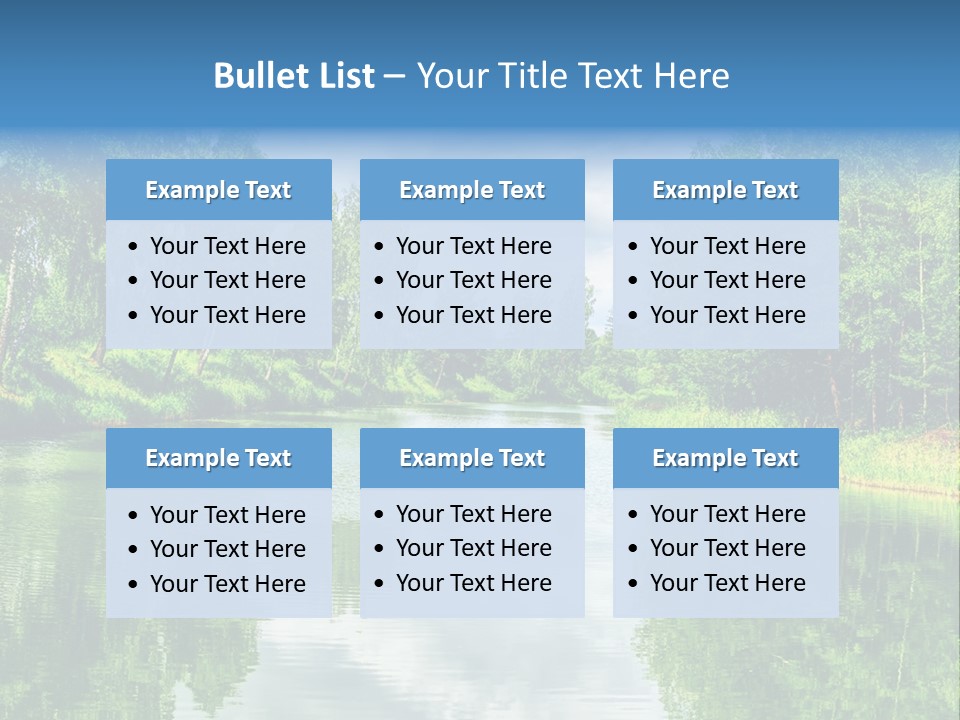 River Leaf Color PowerPoint Template