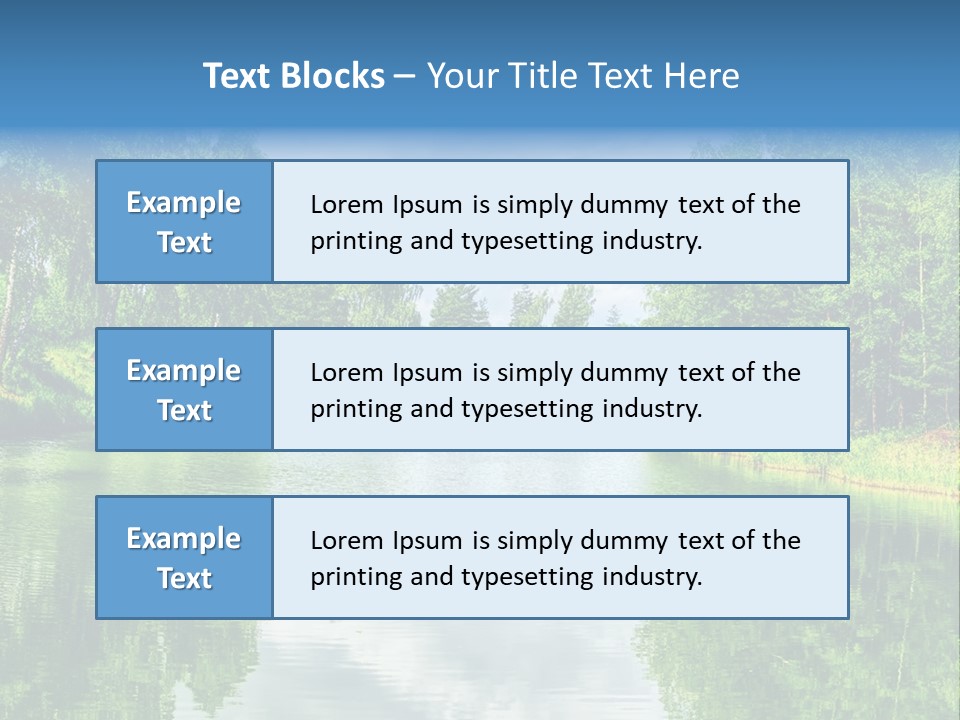 River Leaf Color PowerPoint Template