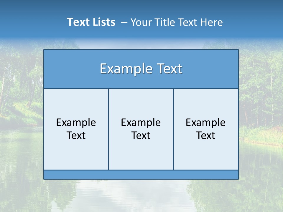 River Leaf Color PowerPoint Template