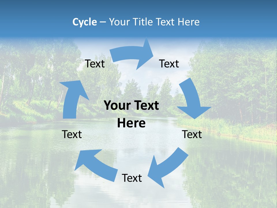 River Leaf Color PowerPoint Template