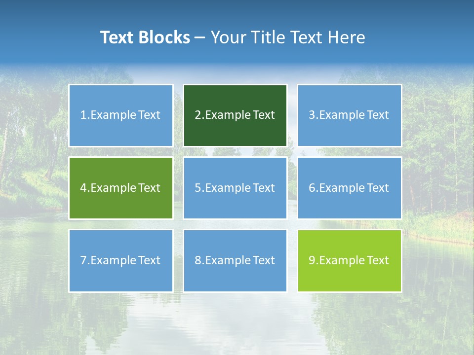 River Leaf Color PowerPoint Template