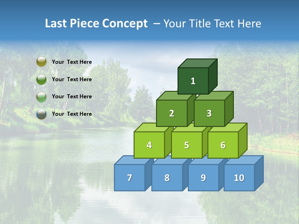 River Leaf Color PowerPoint Template