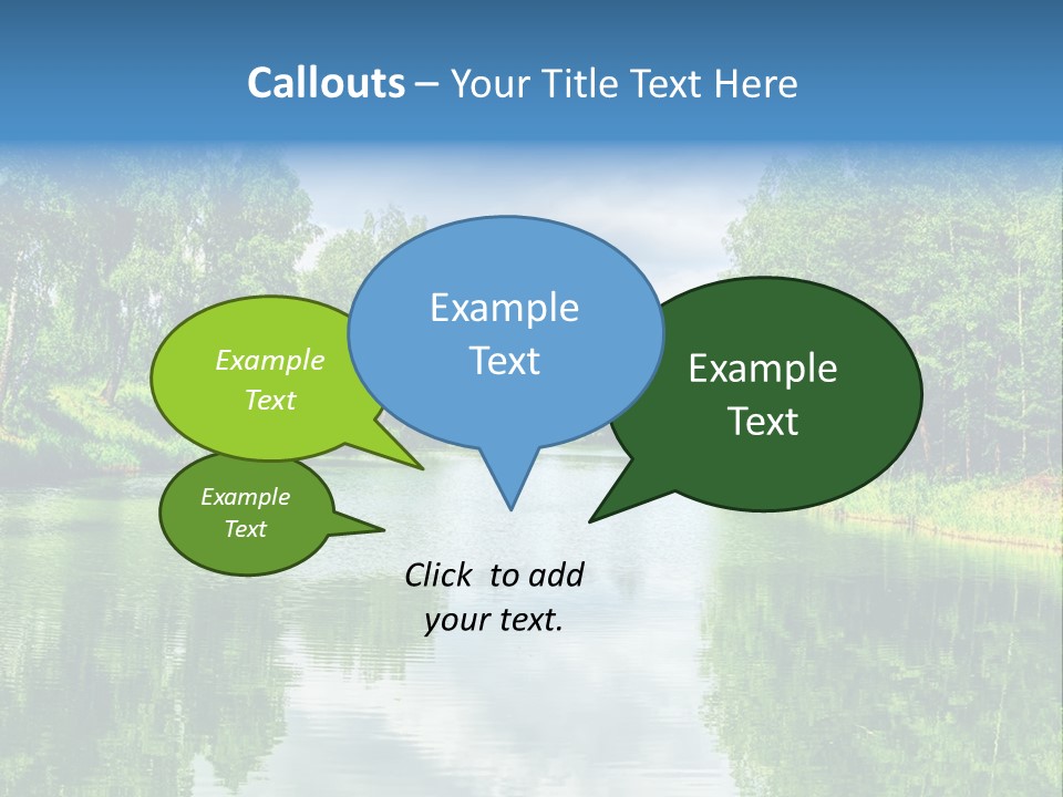 River Leaf Color PowerPoint Template