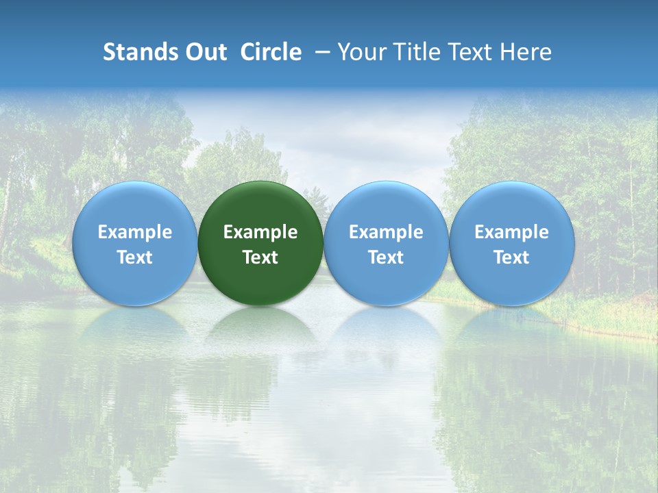 River Leaf Color PowerPoint Template