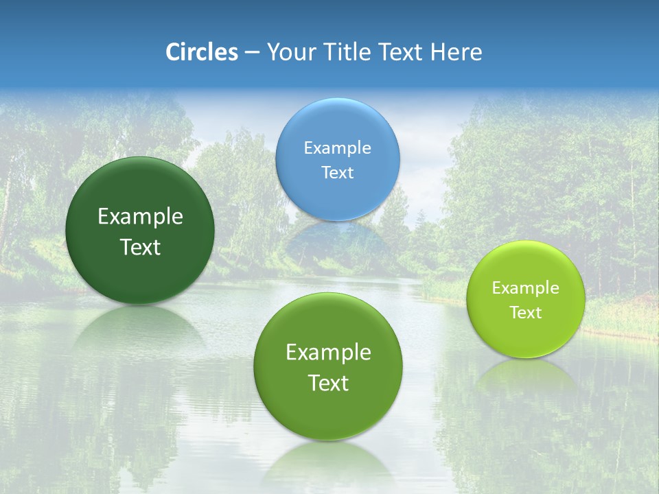 River Leaf Color PowerPoint Template