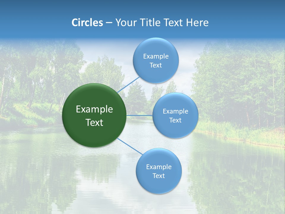 River Leaf Color PowerPoint Template