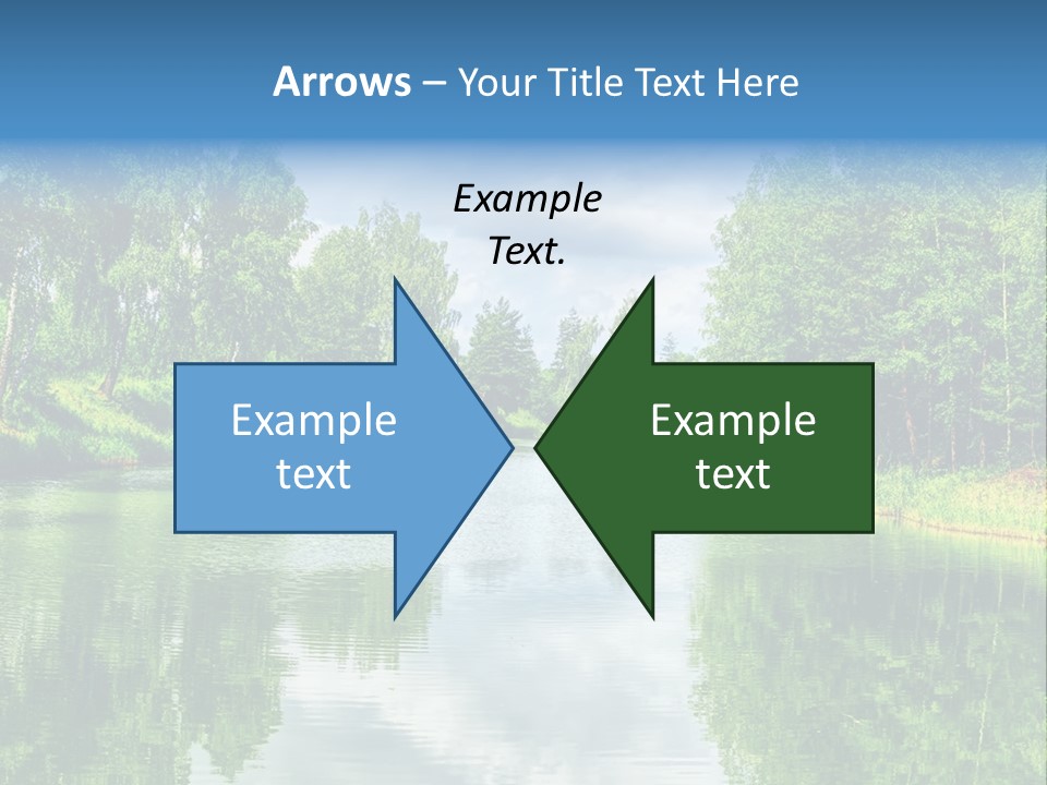 River Leaf Color PowerPoint Template