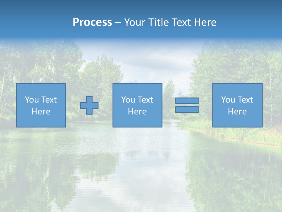 River Leaf Color PowerPoint Template